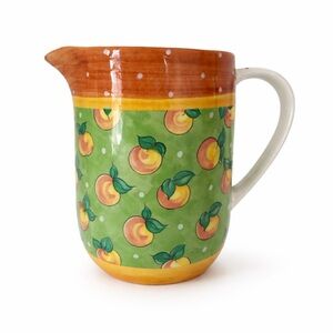 Bois D'Arc Tutti Fruitti Essex Collection Fruit Punch Peach Pitcher 7"
